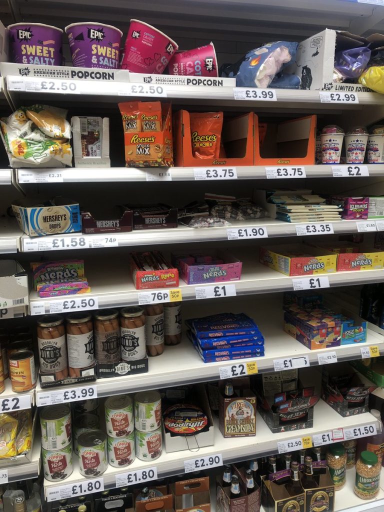 Twitter Losing It Over 'American Snacks' Aisle In British Supermarket Tesco