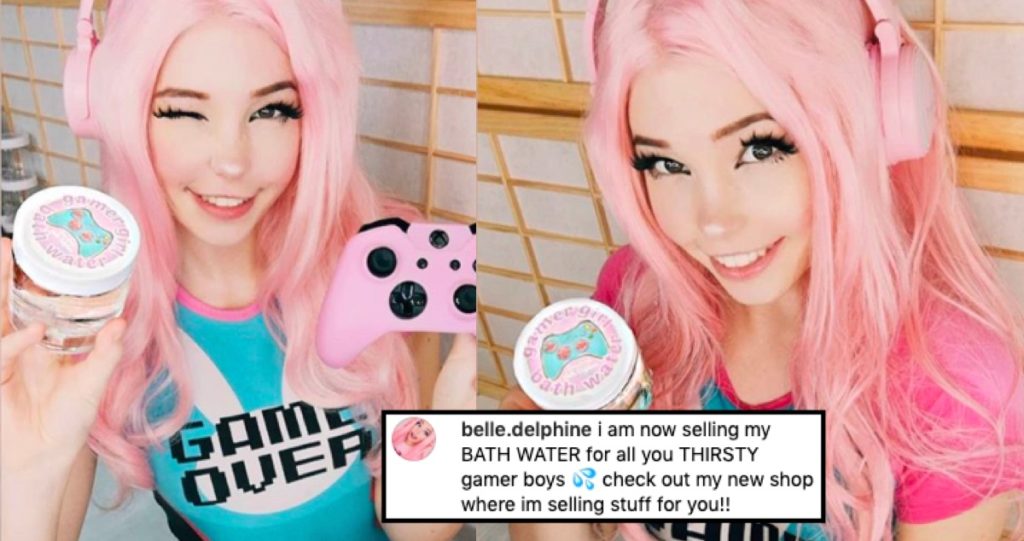 Belle Delphine Is Selling Her Own Gamer Girl Bath Water For 30 3402