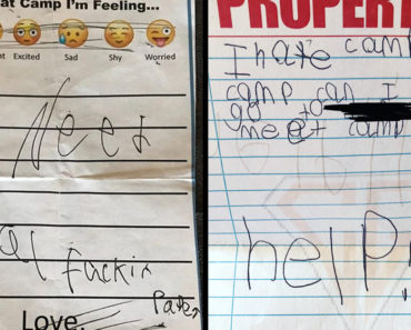 letts from kids at sleepaway camp