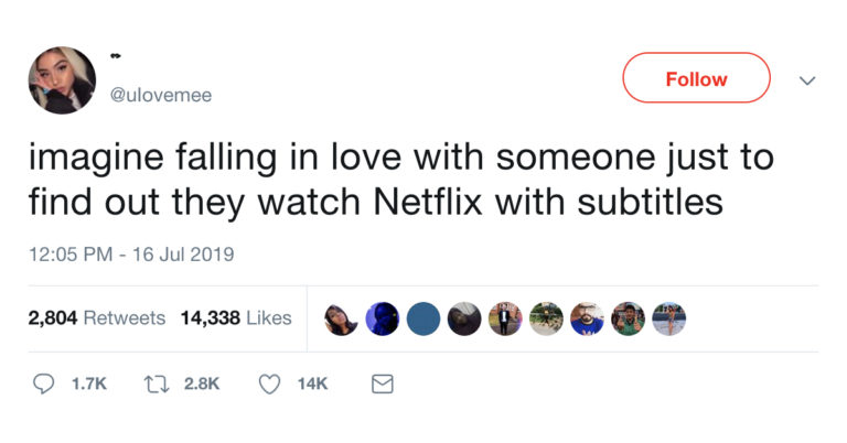 Netflix With The Subtitles On Or Off? A Twitter Thread Has Erupted Into A Civil War