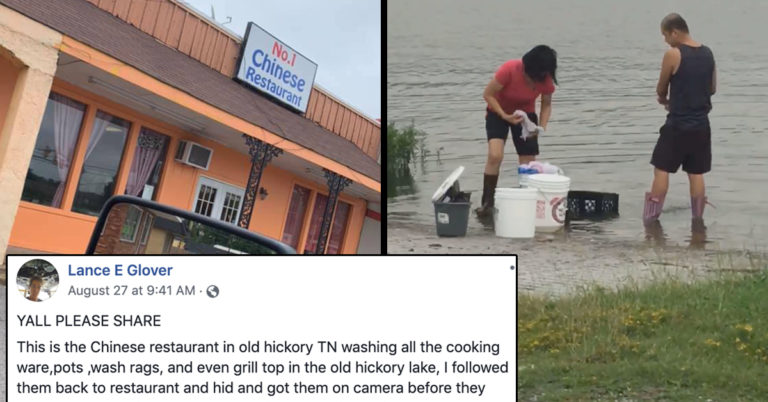 Restaurant In Trouble After Video Showed Employees Washing Kitchen Equipment In A Lake