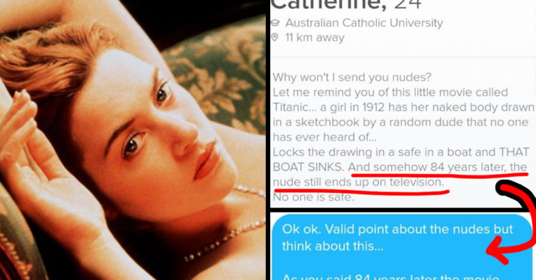 Man’s Argument Asking Tinder Match For Nudes Is So Convincing, Even Her Mom Approves