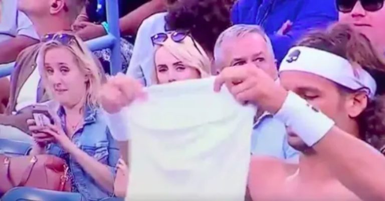 ‘Thirsty’ Woman Busted Taking A Pic Of Shirtless Tennis Player Becomes Internet’s Hero And Enemy