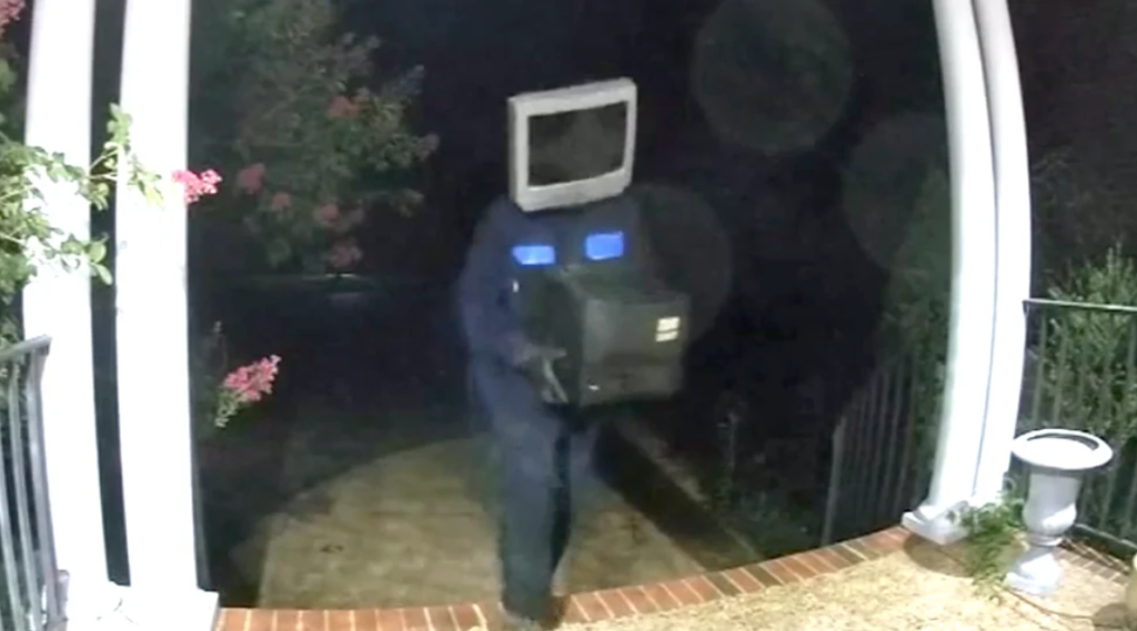 WTF News: TV Head Man Keeps Leaving TVs On Doorsteps In Virginia