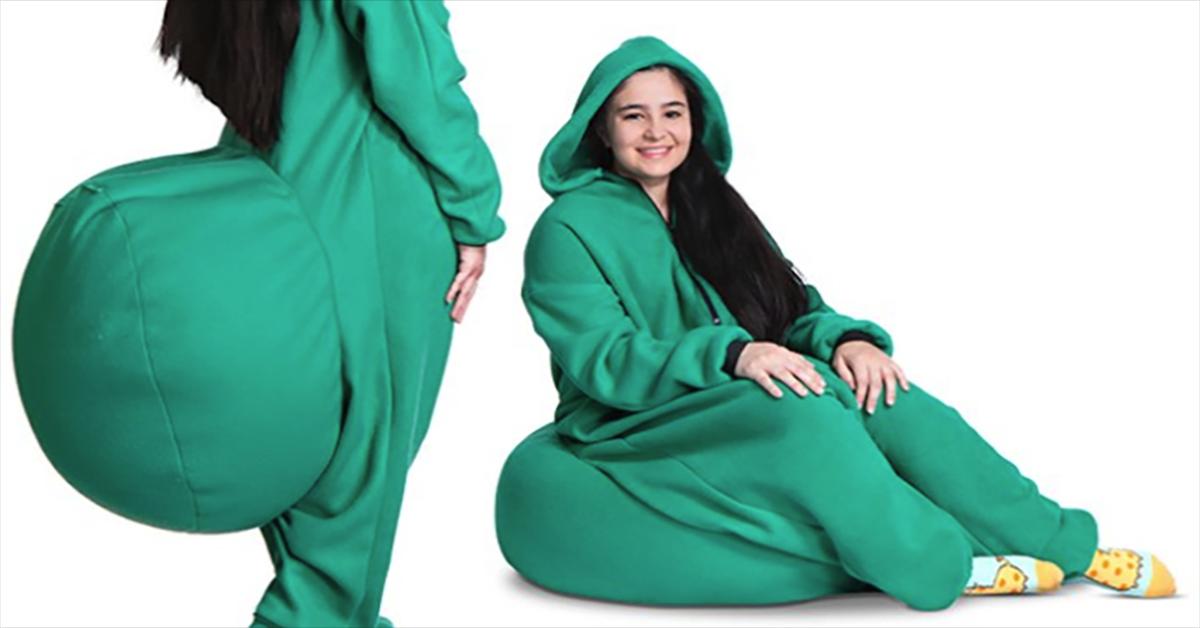 This BeanBag Onesie Comes With BuiltIn Seating For Ultimate Comfort