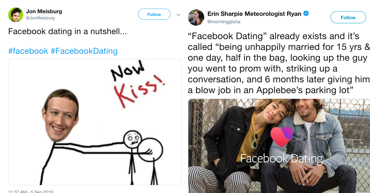 19 Of The Funniest Reactions To The New Facebook Dating App