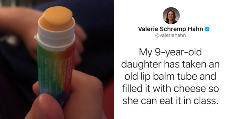 Girl Fills Chapstick With Cheese So She Can Snack In Class, Proves The Future Is Female