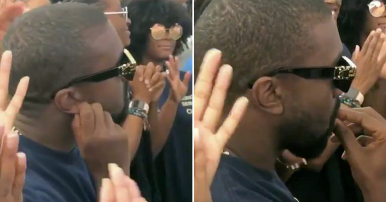 Someone Took A Now-Viral Video Of Kanye West Allegedly Eating His Own Earwax