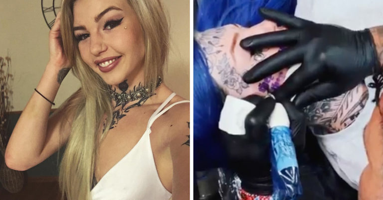Instagram Model Divides Internet After Getting Huge Quote Tattooed On Her Face