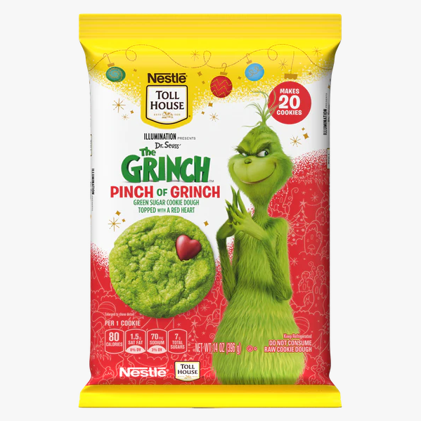 grinch cookie dough, the grinch, cookie dough, sugar cookie dough, christmas cookies