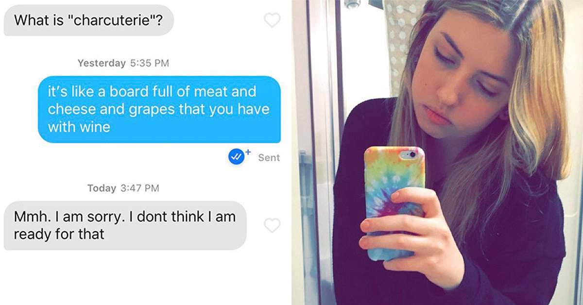 Woman Shares Tinder Convo With Guy Spooked By Charcuterie