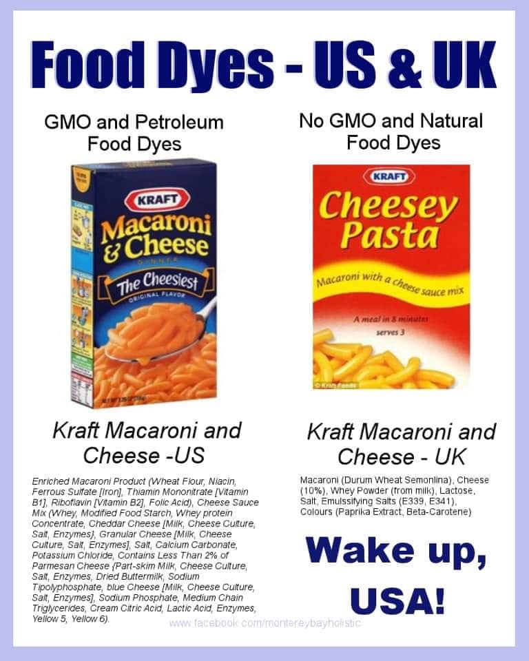 macaroni and cheese ingredients list