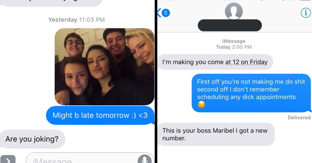 Drunk texts we sent to our boss 