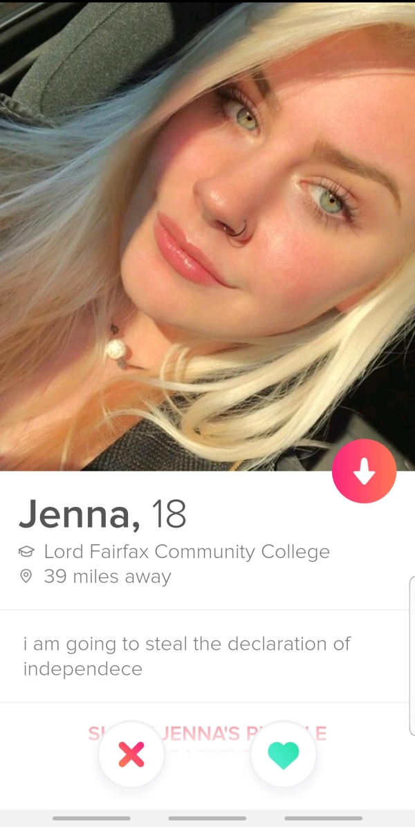 Bios female tinder funny 13 Girls'