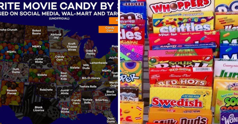 Viral Map Reveals Every State’s Favorite Movie Candy, And Debate Over It Is Getting Tense