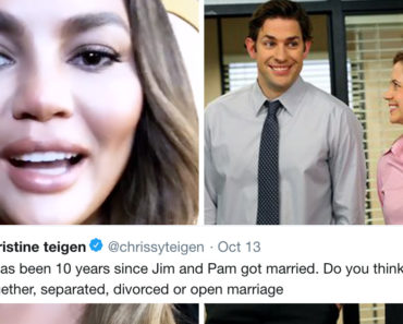 chrissy teigen, chrissy teigen the office, chrissy teigen jim and pam, chrissy teigen jim pam the office