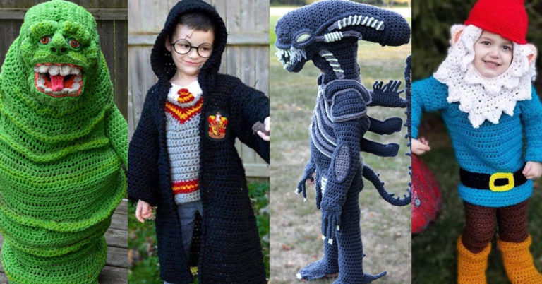 Mom Crochets Intricate 3D Halloween Costumes For Her Kids, And Here Are The 15 Coolest