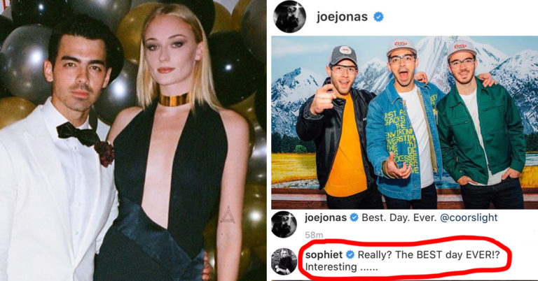 Sophie Turner Hilariously Blasts Joe Jonas On Instagram For His ‘Best Day Ever’