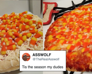 candy corn pizza