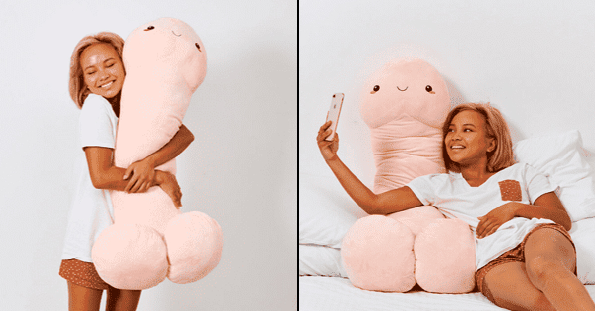 This New Four-Foot Penis-Shaped Pillow Is Both Cuddly And Cute