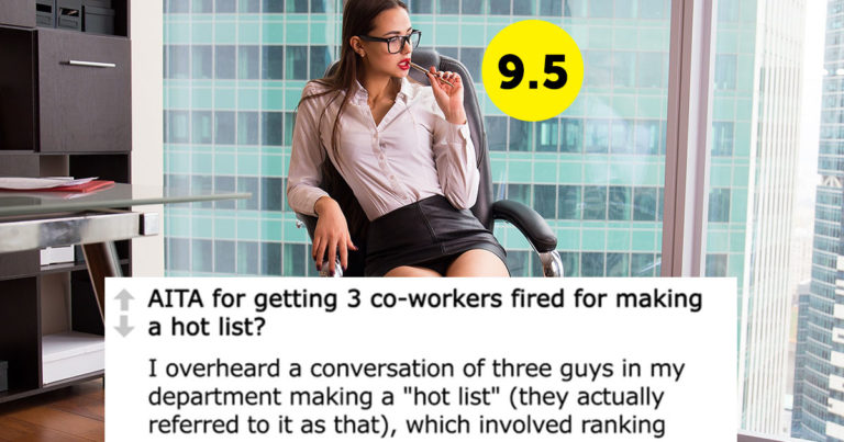 Girl Asks If She’s An A-Hole After Getting Co-Workers Fired For Ranking Female Employees By “Hotness”