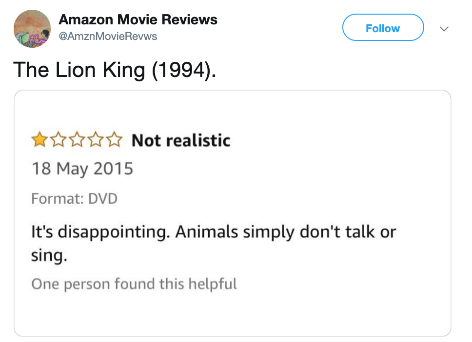 one star movie reviews