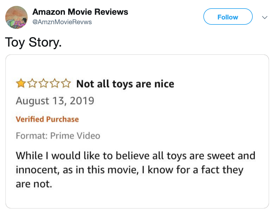 funny one star movie reviews