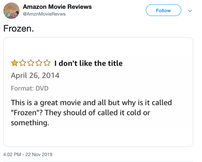 funny movie review names