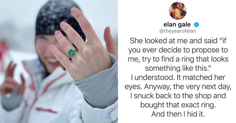 Man’s Twitter Thread About Proposing To His GF With A Pawn Shop Ring He Hid For Three Years Goes Viral