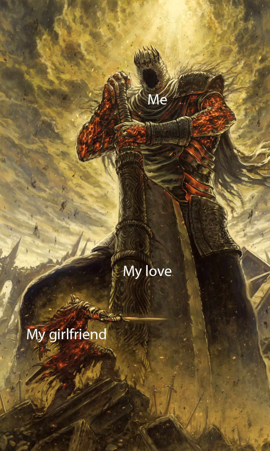 my love meme, my girlfriend versus my love meme