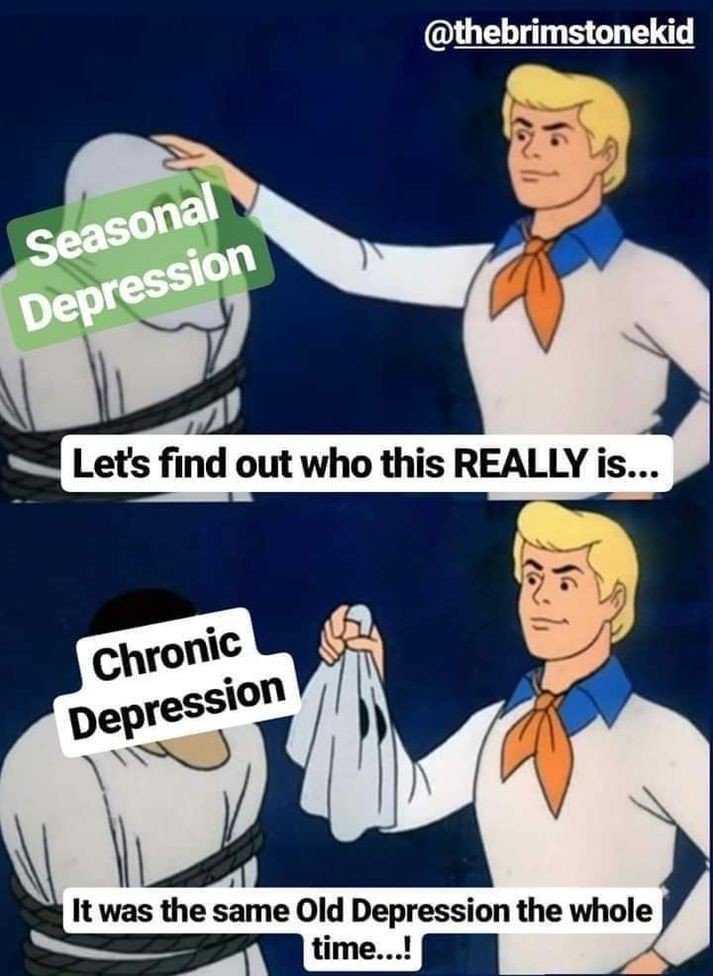 finding out who it really is depression meme, funny scooby finding out depression meme