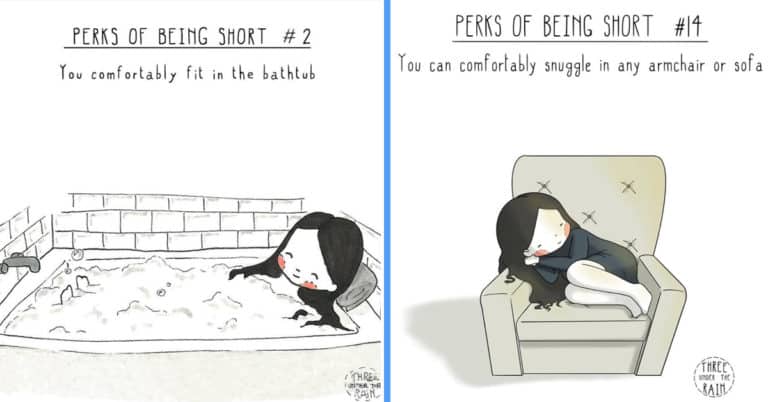 Artist Depicts The Perks Of Being Short (15 Pics)