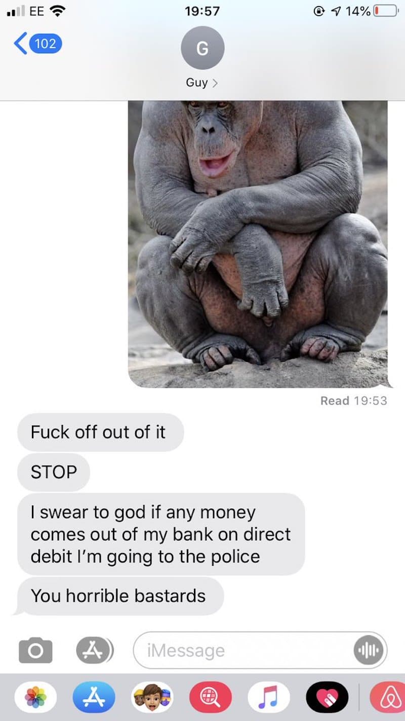 Girls Pulls A Great Chimp Text Prank On Guy Who Gave Her His Number