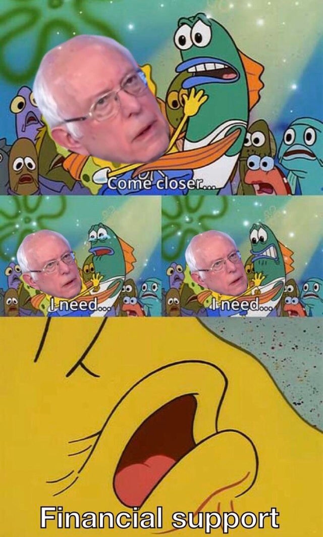 21 quot Asking For Your Financial Support quot Bernie Sanders Memes