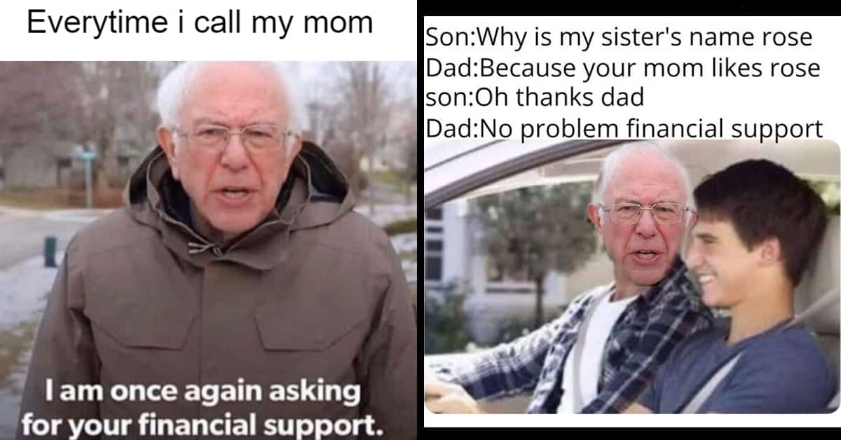 21 "Asking For Your Financial Support" Bernie Sanders Memes