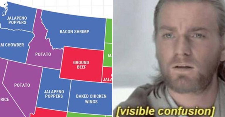 Twitter Left Confused By Google’s Map Of “Popular” Super Bowl Recipes By State