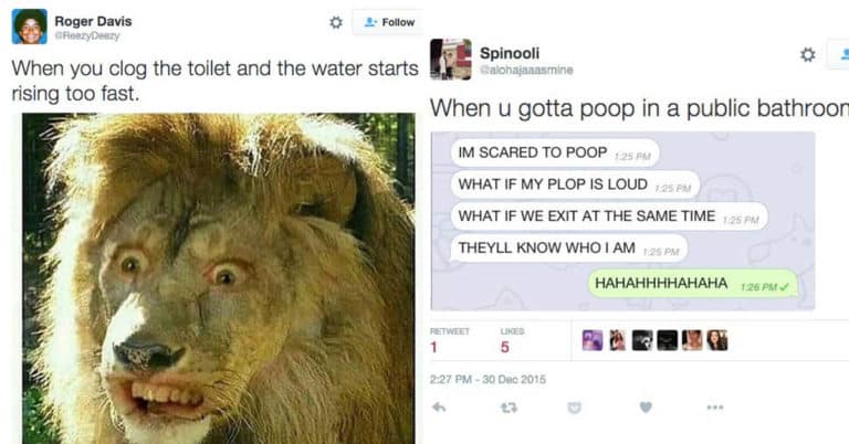 If Pooping In Public Gives You Anxiety, You Are Not Alone (18 Tweets)