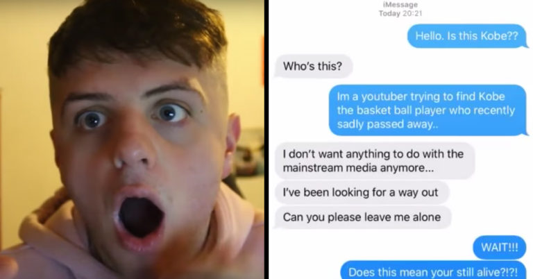 youtuber calling kobe bryant, jolto calling kobe, jolto text kobe bryant