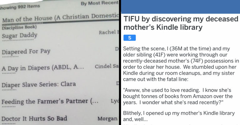 Man Accidentally Discovers His Dead Mom’s “Late-Life Sexual Awakening” Reading List