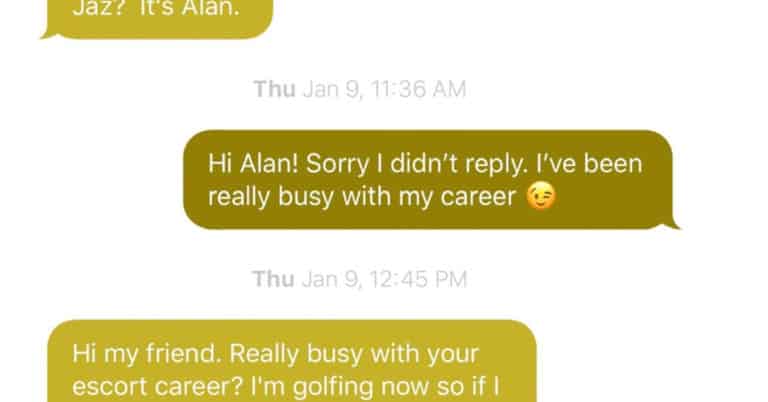 Man Gets New Phone Number That Previously Belonged To An Escort, So He Pretends To Be Her