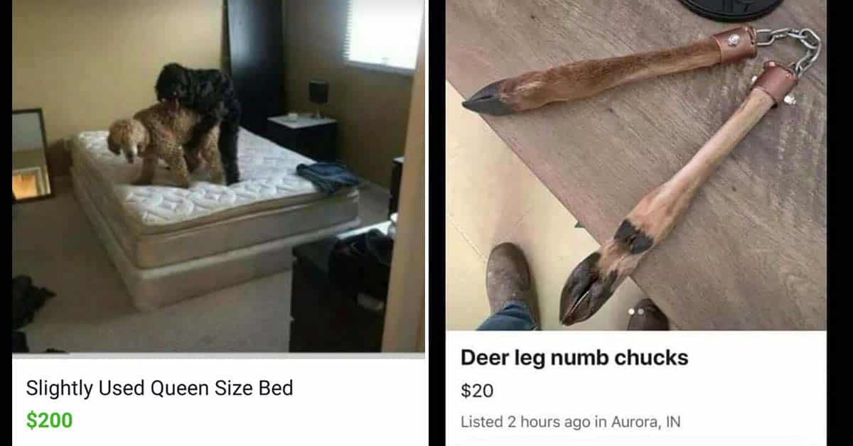 24 Of The Best Funny Facebook Market Place Items Ever Sold