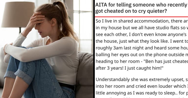 Redditor Wants To Know If They’re Wrong For Telling Crying Roommate To Quiet Down