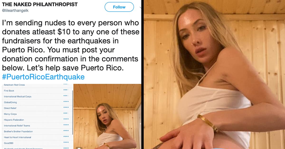 naked philanthropist puerto rico, charity porn. naked philanthropist