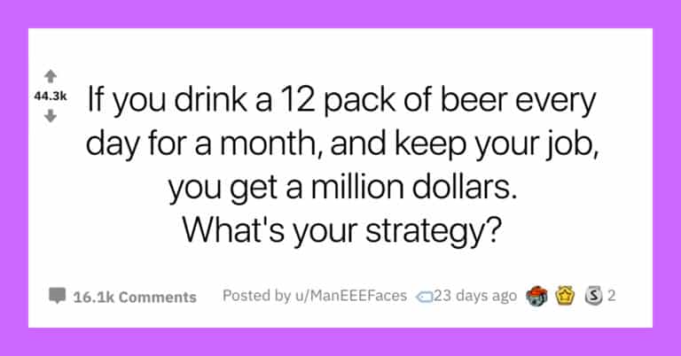 People Are Debating How They’d Drink A 12-Pack Every Day For A Month For A $1 Million Prize