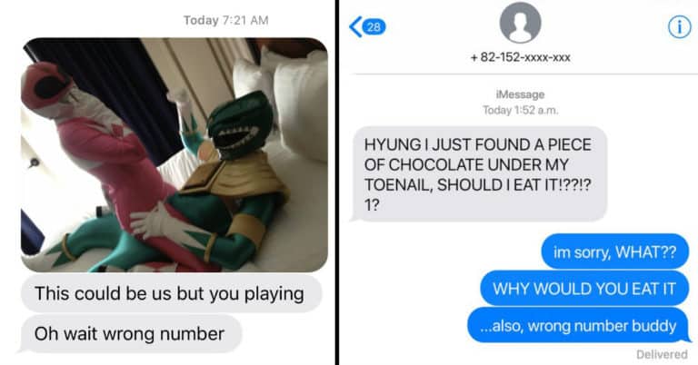 Wrong number texts