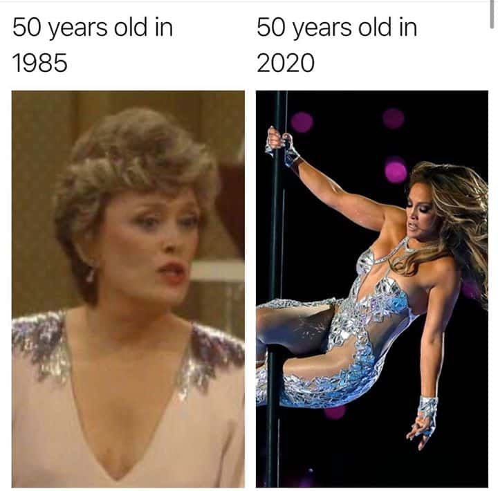 Image result for JLo 50 years old meme"