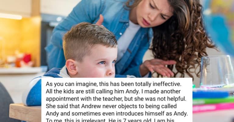 A Mom Is Angry About People Calling Her Son “Andy” Instead Of “Andrew” And She’s Getting Mocked For It