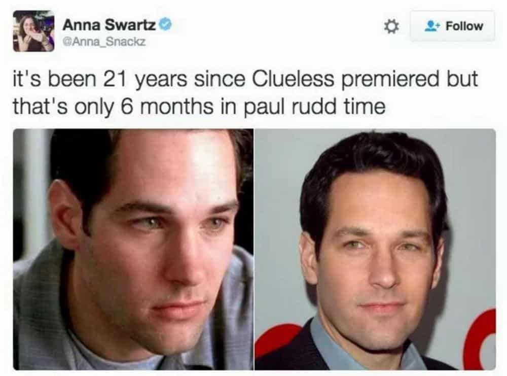 Paul Rudd Memes Never Age Either 25 Memes 