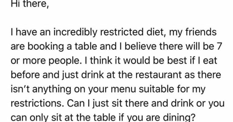 choosing beggar restaurant owner