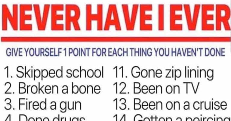 Twitter Is Playing One Big Game Of “Never Have I Ever”